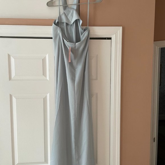 BHLDN Ruby Twist Halter - Light Blue Halter Cross Neck - Size 6 - Picture 3 of 7